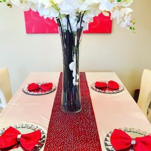 Embellished Hand-Woven Table Runner